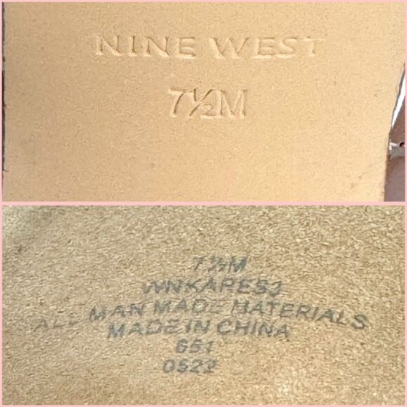 Nine West Nude Kares Patent Leather Platform Mary Jane Heels Retro Size 7.5 NEW! - Picture 8 of 15